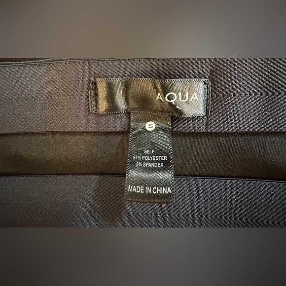 Aqua Satin Midi Slip Skirt - Picture 6 of 6